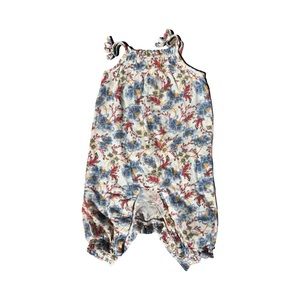 Old Navy 6-12m linen floral romper